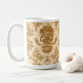 Het leven begint met koffiemok