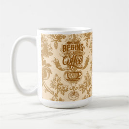 Het leven begint met koffiemok