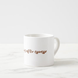 Het leven begint na de espresso kop