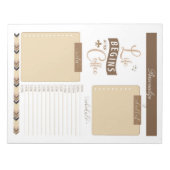 Het leven begint na het dagelijkse kantelbord van  notitieblok (Voorkant)