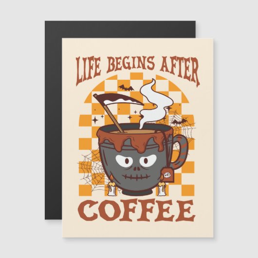 Het leven begint na koffie (Voorkant / Achterkant)