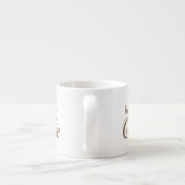 Het leven begint na koffie espresso kop (Achterkant)