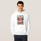 Het leven begint na koffie hoodie (Voorkant volledig)