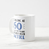 Het leven begint op 50 uur koffiemok (Voorkant links)