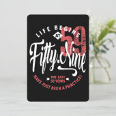 Het leven begint op 59 | 59e verjaardag kaart (Staand voorkant)