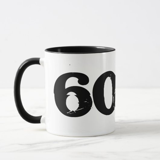 Het leven begint op 60 grappige 60ste verjaardag m mok (Links)