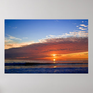 Het leven begint op zonsondergang poster