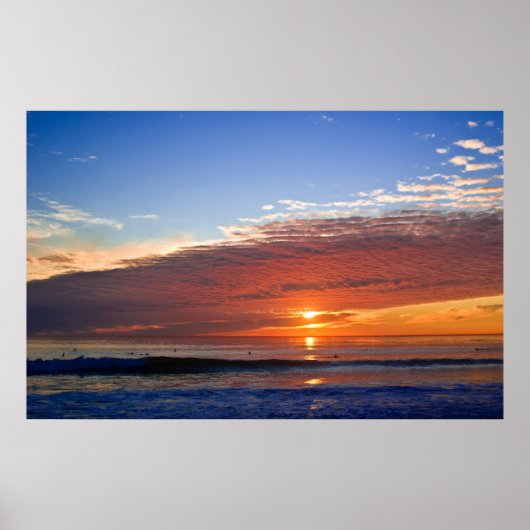 Het leven begint op zonsondergang poster (Voorkant)