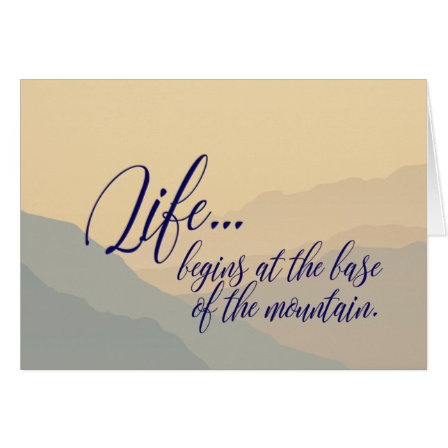 "Het leven begint" Tranquiliteit (Voorkant Horizontaal)