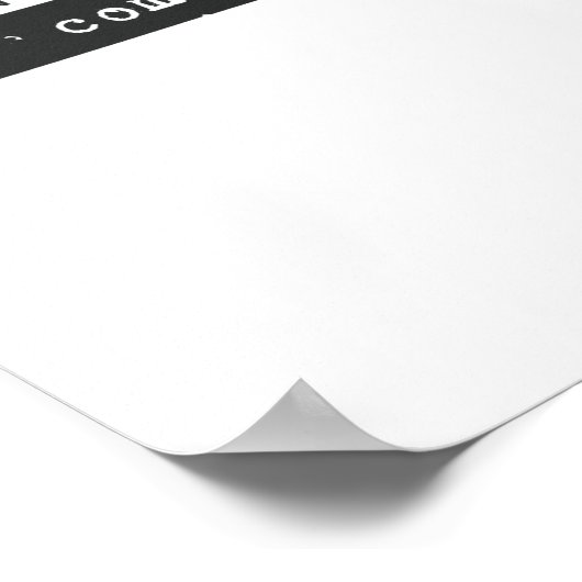 Het leven begint uw Comfort Zone te beëindigen Poster (Hoek)