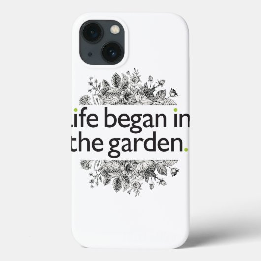 Het leven begon in de tuin Case-Mate iPhone case (Achterkant)