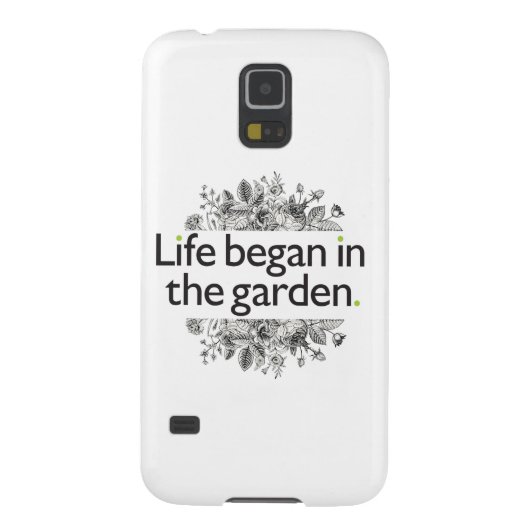 Het leven begon in de tuin Case-Mate samsung galaxy hoesje (Achterkant)