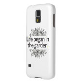 Het leven begon in de tuin Case-Mate samsung galaxy hoesje (Achterkant Links)