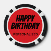 Het leven begon net op 50 - 00ste verjaardag pokerchips (Achterkant)