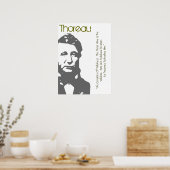 Het leven bestaat uit Wilde Thoreau-Poster Poster (Keuken)