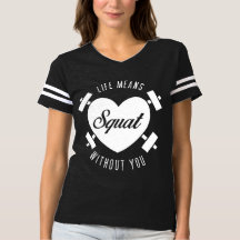 Het leven betekent vierkant met Wit T-shirt
