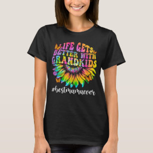 Het leven beter met kleinkinderen schattige mama M T-shirt