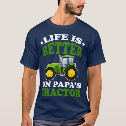Het leven beter op de papiertrekker Funny Farming  T-shirt (Voorkant)