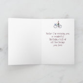 Het leven beter op een Bike Zuster Birthday Kaart (Binnen)