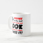 Het leven beweegt  Snelle Mok van het Citaat (Voorkant links)