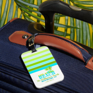 Het leven bij de Aangepersonaliseerde Beach Bagagelabel