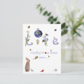 Het leven: Binnenkort bij ons thuis komen, baby sh Kaart (Staand voorkant)