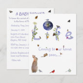 Het leven: Binnenkort bij ons thuis komen, baby sh Kaart (Voorkant / Achterkant)