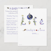 Het leven: Binnenkort bij ons thuis komen, baby sh Kaart (Voorkant / Achterkant)