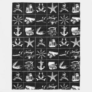 Het leven Blanket_4 van Piraten Fleece Deken