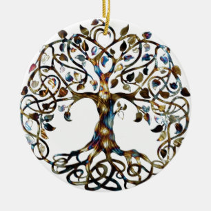 Het leven Boom Keramisch Ornament