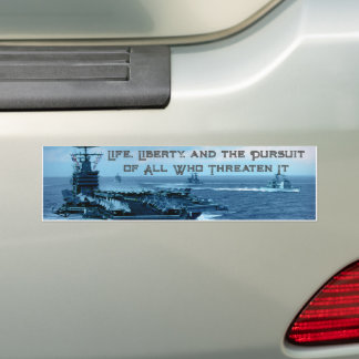 Het leven, de vrijheid en de achtervolging van die bumpersticker