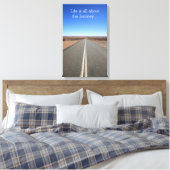 Het leven draait allemaal om de Reis Motivatie Can Canvas Afdruk (Insitu (Slaapkamer))