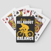 Het leven draait allemaal om het afspelen van kaar pokerkaarten (Achterkant)