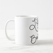 Het leven draait allemaal om het evenwicht tussen  koffiemok (Links)