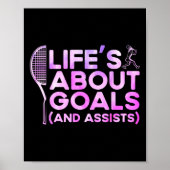 Het leven draait om doelen en sport poster (Voorkant)