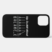 Het leven draait om evenwicht en motivatie inspira Case-Mate iPhone case (Achterkant (horizontaal))