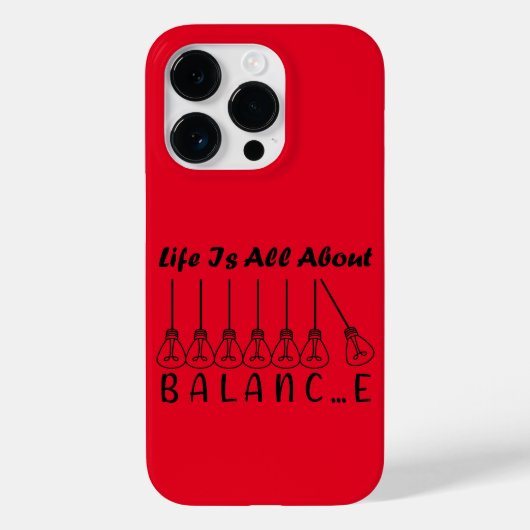 Het leven draait om evenwicht en motivatie inspira Case-Mate iPhone case (Achterkant)