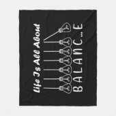 Het leven draait om evenwicht en motivatie inspira fleece deken (Voorkant)