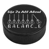 Het leven draait om evenwicht en motivatie inspira hockey puck (3/4)