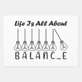 Het leven draait om evenwicht en motivatie inspira inpakpapier vel (Voorkant 3)