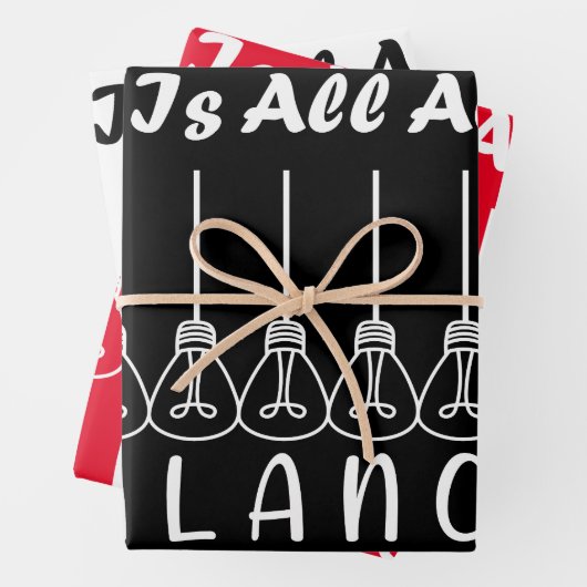 Het leven draait om evenwicht en motivatie inspira inpakpapier vel (In situ)