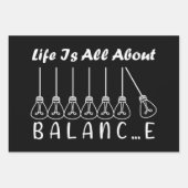 Het leven draait om evenwicht en motivatie inspira inpakpapier vel (Voorkant)