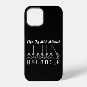 Het leven draait om evenwicht en motivatie inspira iPhone 12 hoesje