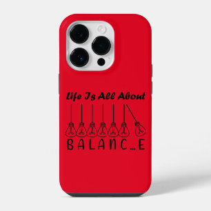 Het leven draait om evenwicht en motivatie inspira iPhone 14 plus hoesje