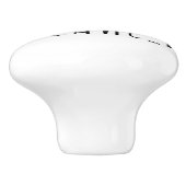 Het leven draait om evenwicht en motivatie inspira keramische knop (Zijkant)