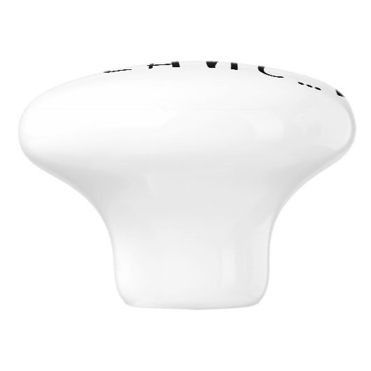 Het leven draait om evenwicht en motivatie inspira keramische knop (Zijkant)