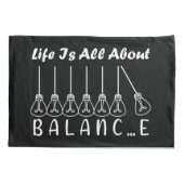 Het leven draait om evenwicht en motivatie inspira kussensloop (Achterkant)