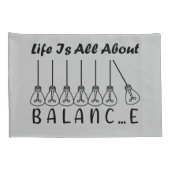 Het leven draait om evenwicht en motivatie inspira kussensloop (Achterkant-Rechts)