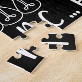 Het leven draait om evenwicht en motivatie inspira legpuzzel (Zijkant)