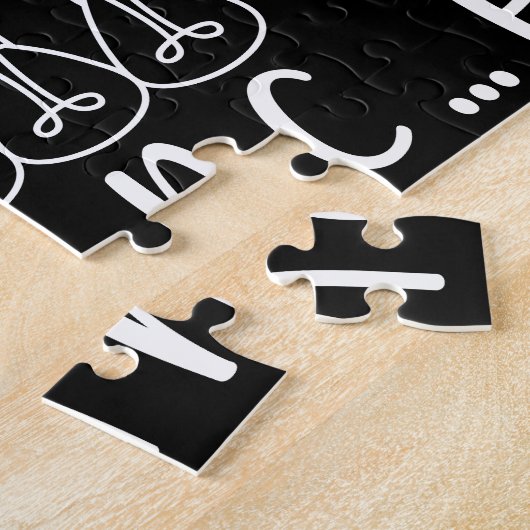 Het leven draait om evenwicht en motivatie inspira legpuzzel (Zijkant)